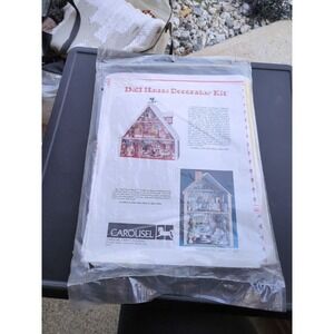 Vintage‎ Carousel Crafts Company Doll House Decorator Kit In Red #843 3D Paper